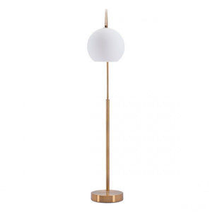 Chic Arched Floor Lamp in Gold