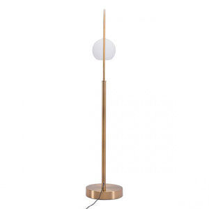 Chic Arched Floor Lamp in Gold