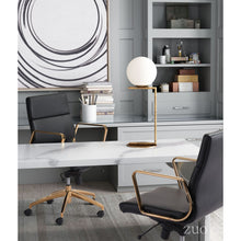 Load image into Gallery viewer, Stunning Minimalist Desk Lamp of Brushed Brass
