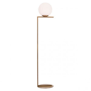 Stunning Minimalist Floor Lamp of Brushed Brass