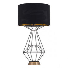 Load image into Gallery viewer, Diamond-Shaped Open Design Desk Lamp w/ Black Shade
