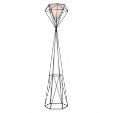 Load image into Gallery viewer, Diamond-Shaped Open Design Floor Lamp w/ Frosted Glass Shade
