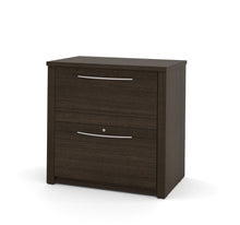 Load image into Gallery viewer, Modern U-shaped Premium Office Desk with Hutch in Dark Chocolate
