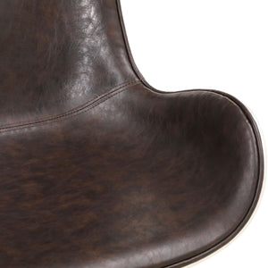 Stylish Distressed Caramel Office Chair in Scoop Style