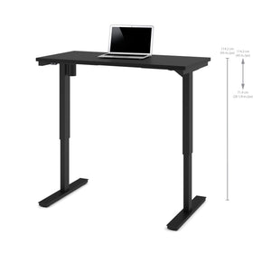 48" Sit-Stand Electric Height Adjustable Office Desk in Black (28" - 45" H)