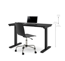 Load image into Gallery viewer, 48&quot; Sit-Stand Electric Height Adjustable Office Desk in Black (28&quot; - 45&quot; H)
