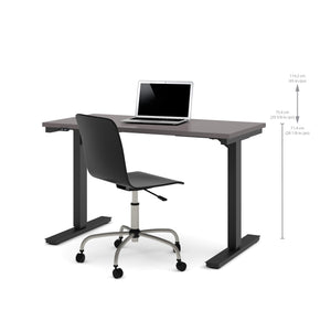 48" Sit-Stand Electric Height Adjustable Office Desk in Slate (28" - 45" H)