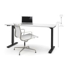 Load image into Gallery viewer, 60&quot; Sit-Stand Electric Height Adjustable Office Desk in White (28&quot; - 45&quot; H)
