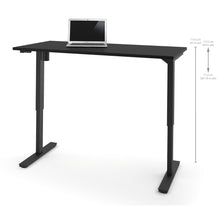 Load image into Gallery viewer, 60&quot; Sit-Stand Electric Height Adjustable Office Desk in Black (28&quot; - 45&quot; H)
