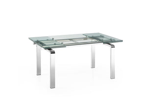 63" Steel & Glass Adjustable Conference Table