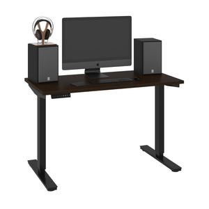 48" Office Desk with Electric Height Adjustment from 28 - 45" in Dark Chocolate