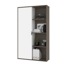 Load image into Gallery viewer, Bark Gray &amp; White 36&quot; Bookcase
