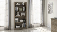 Load image into Gallery viewer, 68&quot; Open-top Bookcase in Walnut Gray

