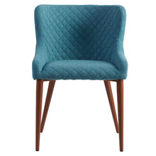 Load image into Gallery viewer, Set of 2 Blue Guest or Conference Chairs w/ Stitched Pattern
