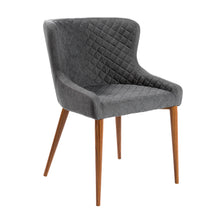 Load image into Gallery viewer, Set of 2 Gray Guest or Conference Chairs w/ Stitched Pattern
