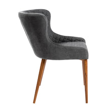 Load image into Gallery viewer, Set of 2 Gray Guest or Conference Chairs w/ Stitched Pattern
