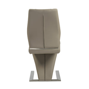 Modern Tan Leatherette Guest or Conference Chairs (Set of 2)
