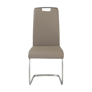 Practical Gray Leatherette Guest or Conference Chair (Set of 4)