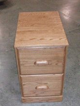 Load image into Gallery viewer, Solid Oak Handcrafted Vertical File Cabinet

