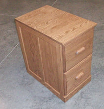 Load image into Gallery viewer, Solid Oak Handcrafted Vertical File Cabinet

