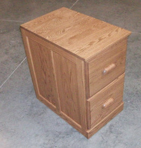 Solid Oak Handcrafted Vertical File Cabinet