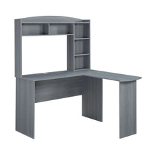Load image into Gallery viewer, 47&quot; Modern L-Desk with Hutch in Gray
