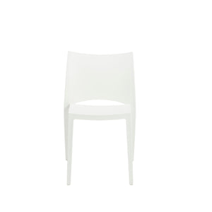 Stackable Conference or Guest Chairs in White (Set of 2)