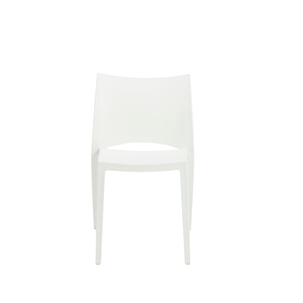 Stackable Conference or Guest Chairs in White (Set of 2)