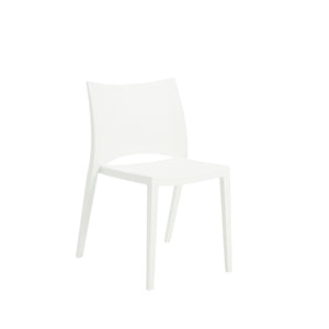 Stackable Conference or Guest Chairs in White (Set of 2)