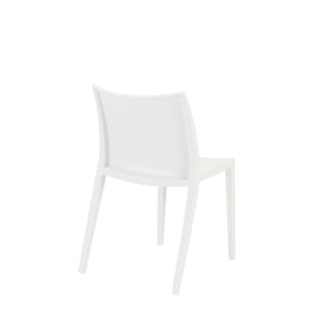 Stackable Conference or Guest Chairs in White (Set of 2)