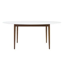 Load image into Gallery viewer, Stylish Oval White Matte and Ash Meeting Table
