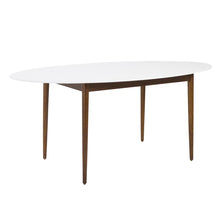 Load image into Gallery viewer, Stylish Oval White Matte and Ash Meeting Table
