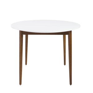 Stylish Oval White Matte and Ash Meeting Table