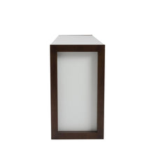Load image into Gallery viewer, Striking White Storage Credenza w/ Walnut Frame
