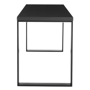 48" Modern Desk in Matte Anthracite & Matte Black