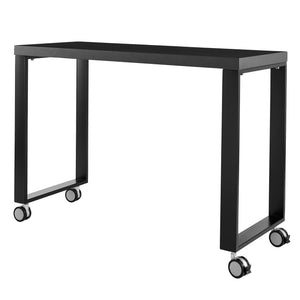 48" Modern Desk in Matte Anthracite & Matte Black