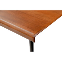 Load image into Gallery viewer, 71&quot; Solid Poplar Desk with Black Base and Bronze Accents

