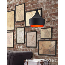 Load image into Gallery viewer, Stunning Ceiling Lamp in Black &amp; Copper
