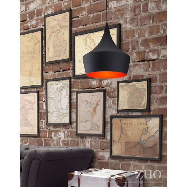 Stunning Ceiling Lamp in Black & Copper