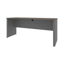 Load image into Gallery viewer, Bark Gray and Slate 71&quot; Narrow Desk
