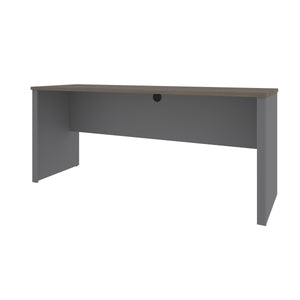 Bark Gray and Slate 71" Narrow Desk