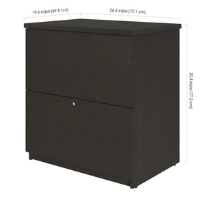 Deep Gray Locking Lateral File by Bestar