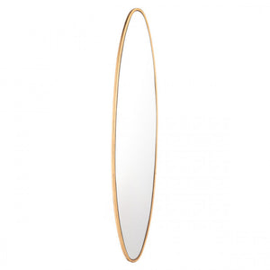 Elegant Large Oval Gold-Framed Mirror