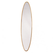 Load image into Gallery viewer, Elegant Large Oval Gold-Framed Mirror

