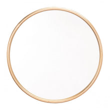 Load image into Gallery viewer, Elegant Round Gold-Framed Mirror
