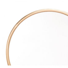 Load image into Gallery viewer, Elegant Round Gold-Framed Mirror
