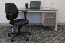 Load image into Gallery viewer, Padded Everyday Black Mid Back Office Chair
