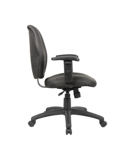 Padded Everyday Black Mid Back Office Chair