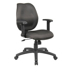 Load image into Gallery viewer, Padded Everyday Black Mid Back Office Chair
