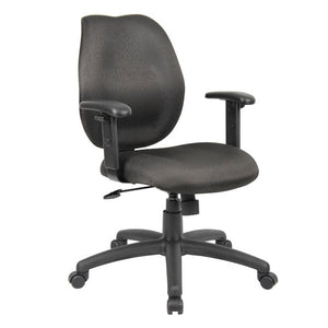 Padded Everyday Black Mid Back Office Chair